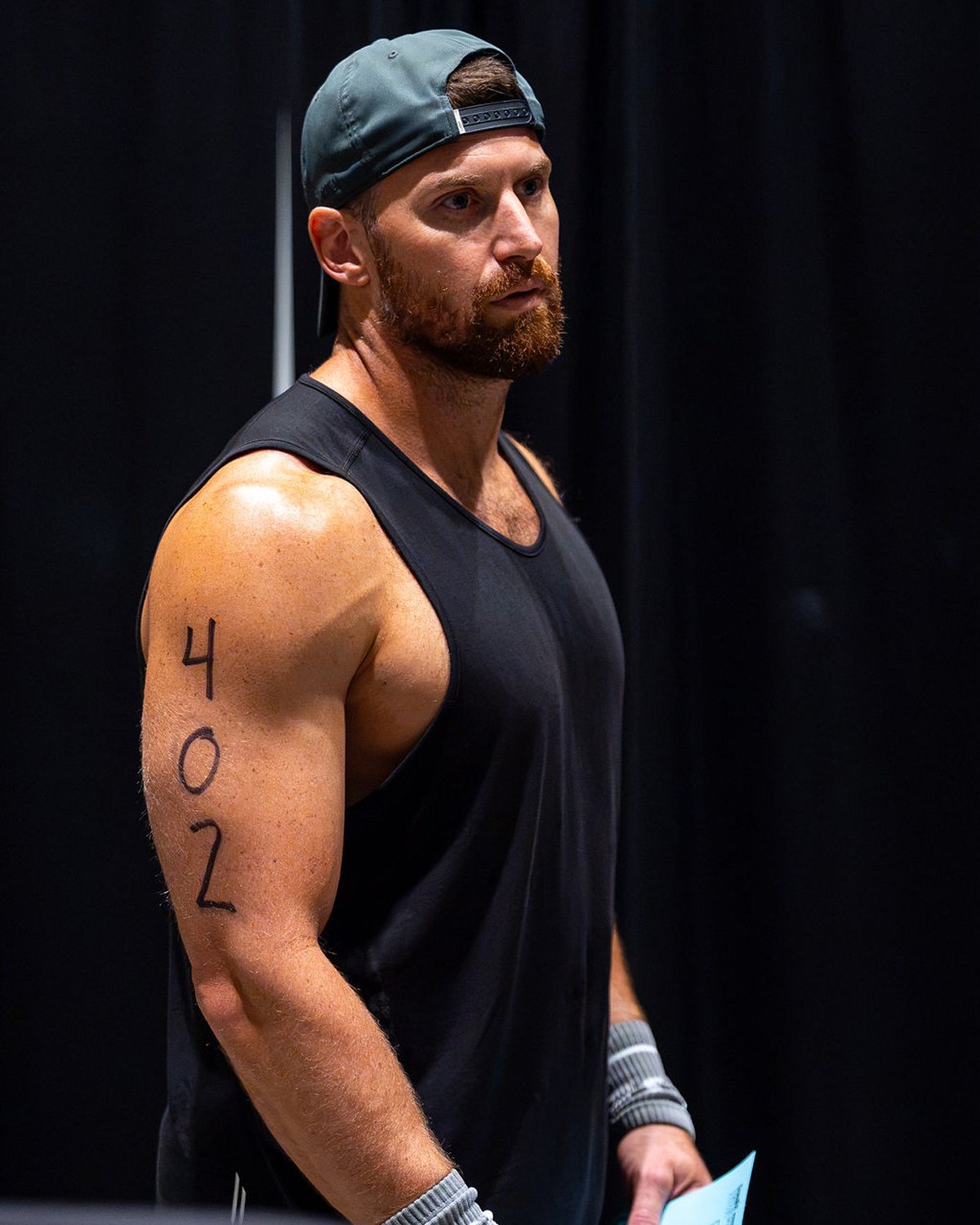 Kyle Ruth backstage at the 2026 CrossFit Games